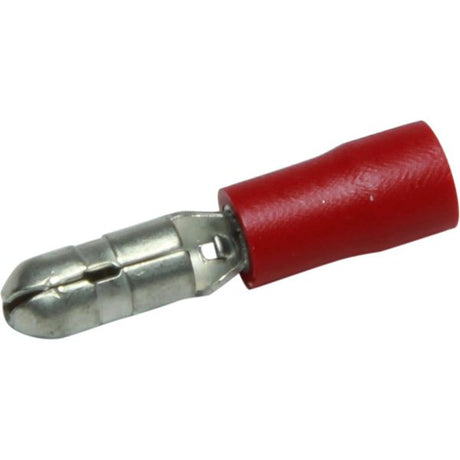AMC Terminal Male Bullet 4.0mm Red (50) - PROTEUS MARINE STORE