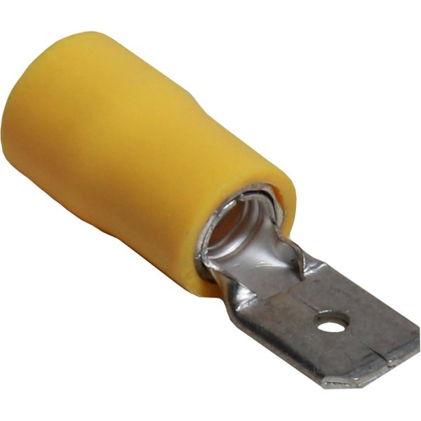 AMC Terminal Male Spade 6.3mm Yellow (50) - PROTEUS MARINE STORE