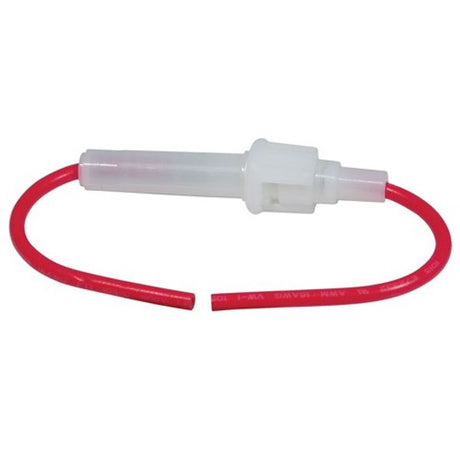 AMC Fuse Holder 8 Amp Red Wire 1mm2 (10) - PROTEUS MARINE STORE