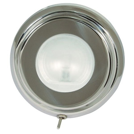 Quick Tom Surface Mount Downlighter SS G4 12V 10W Halogen (Switched) - PROTEUS MARINE STORE