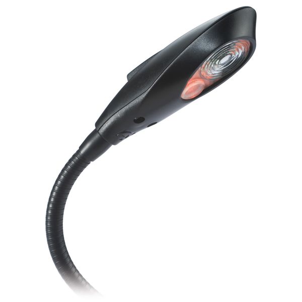 Quick Shark Flexi Reading Light Black 10-30V 1.5W Day/Red LED (Switch) - PROTEUS MARINE STORE