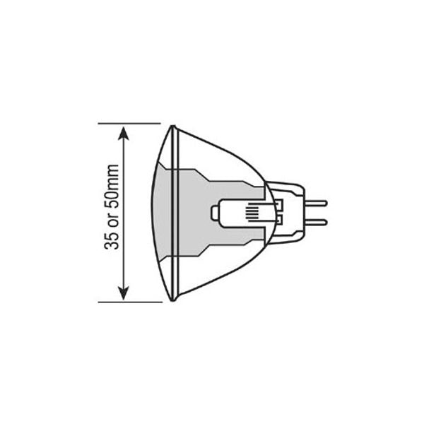 Ring Bulb 12V 20W MR16 Dichroic 51mm Diameter (Each) - PROTEUS MARINE STORE