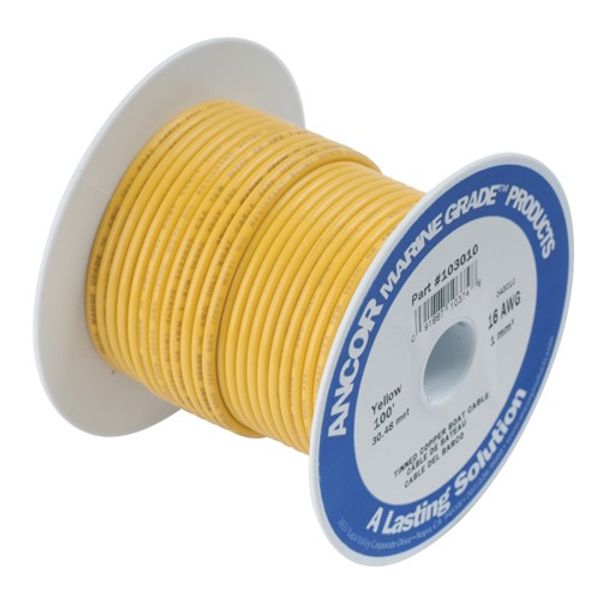 Ancor Tin Cable 1 Core 30m/100 Yellow 10 AWG - PROTEUS MARINE STORE