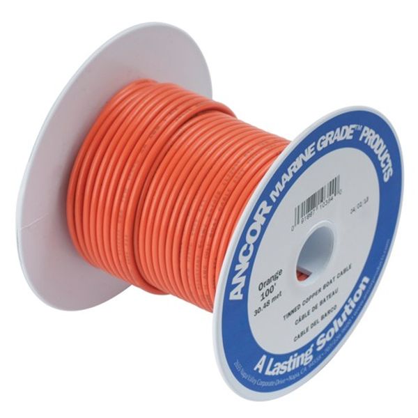 Ancor Tin Cable 1 Core 75m/250 Orange 16 AWG - PROTEUS MARINE STORE