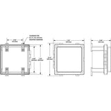 Blue Sea Surface Mount System Panel Enclosure - 6 Circuit Blank - PROTEUS MARINE STORE