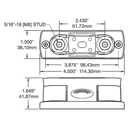 Blue Sea Fuse Block ANL 35-300 Amp - PROTEUS MARINE STORE