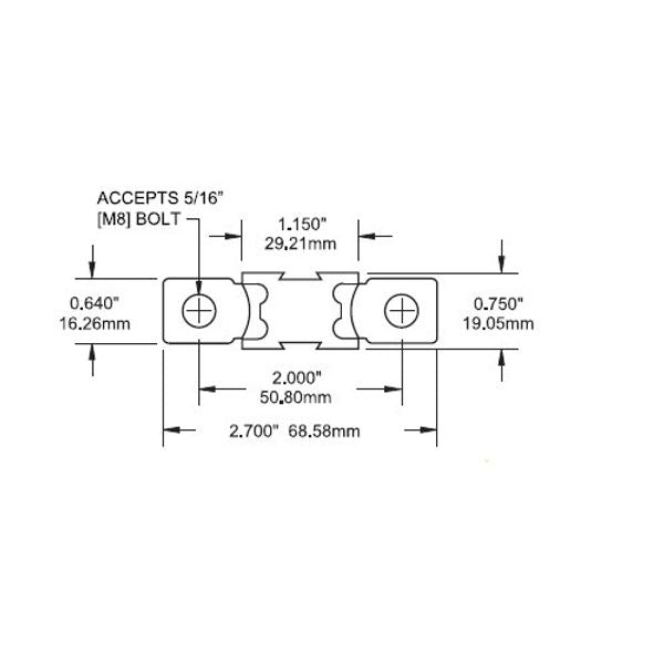 Blue Sea Fuse Mega 300 Amp - PROTEUS MARINE STORE