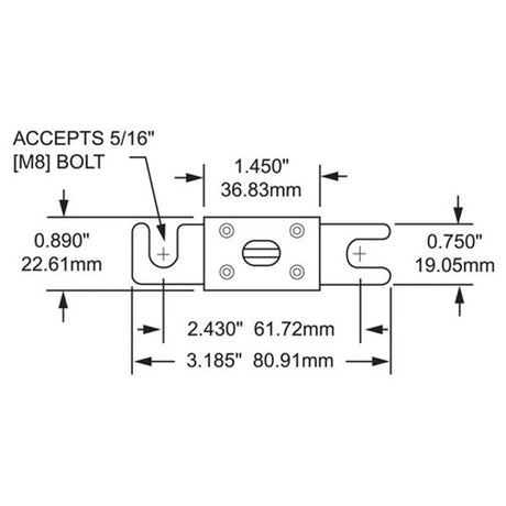 Blue Sea Fuse ANL 250 Amp - PROTEUS MARINE STORE