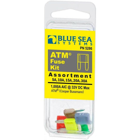 Blue Sea Fuse Kit ATM 5/10/15/20/30A (Pk.5) - PROTEUS MARINE STORE