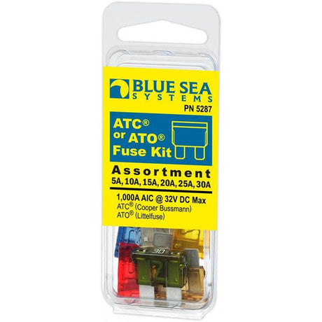 Blue Sea Fuse Kit ATO/ATC 5/10/15/20/25/30A (Pk.6) - PROTEUS MARINE STORE