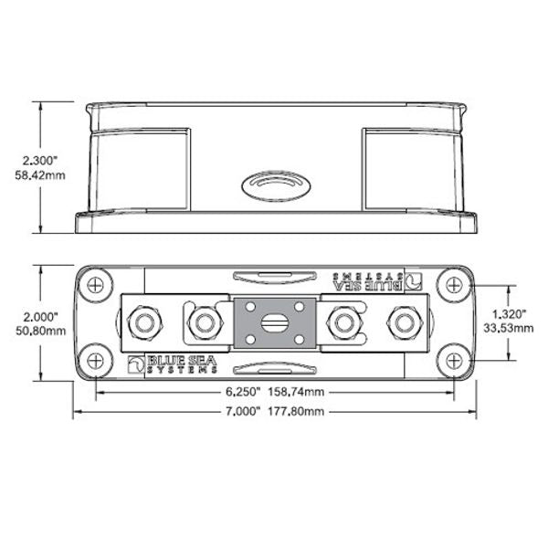 Blue Sea Fuse Block ANL 325-750 Amp - PROTEUS MARINE STORE