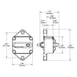 Blue Sea 285 Panel Mount Circuit Breaker 150A (Bulk) - PROTEUS MARINE STORE