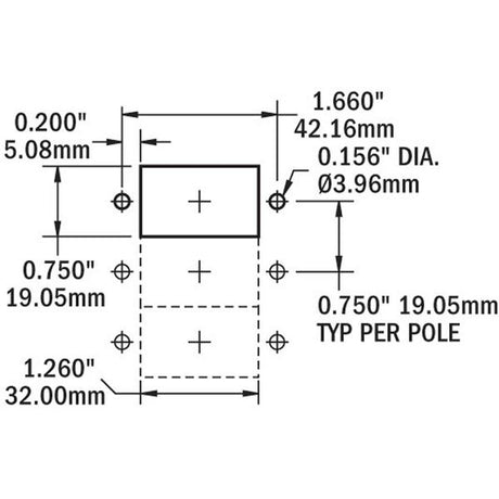 Blue Sea C Series Flat Rocker Circuit Breaker (10A / Single Pole) - PROTEUS MARINE STORE