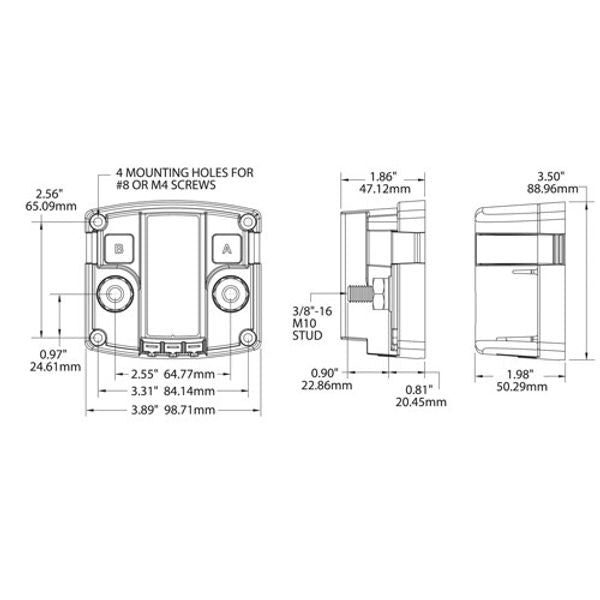 Blue Sea SI Series Auto Charge Relay 12/24V - PROTEUS MARINE STORE