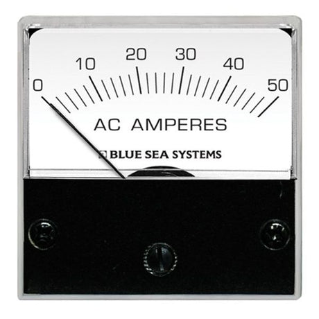Blue Sea Analogue Ammeter AC Micro 0-50A - PROTEUS MARINE STORE