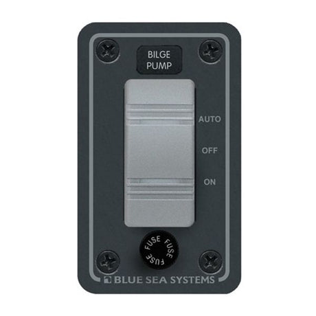 Blue Sea IP66 Waterproof Bilge Pump Panel Vertical Black - PROTEUS MARINE STORE