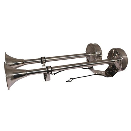 Trem Double Trumpet Horn SS 12V - PROTEUS MARINE STORE