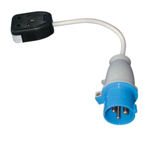 AG Conversion Lead 13A Socket-Site Plug (Male) Packaged - PROTEUS MARINE STORE