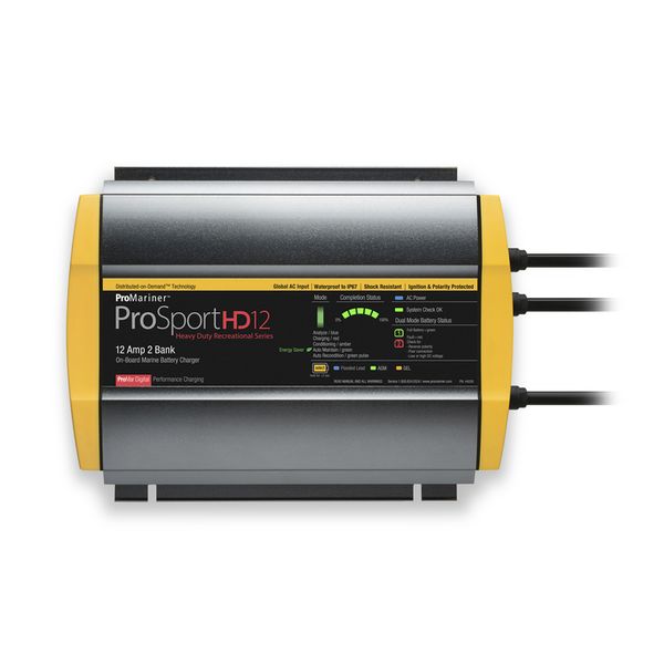 Promariner ProSportHD 12 Battery Charger 12-24V/12A 2 Out - PROTEUS MARINE STORE