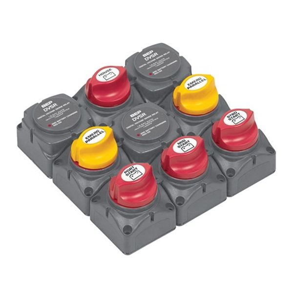 BEP Battery Distribution Cluster Triple Outboard 4 Batteries - PROTEUS MARINE STORE