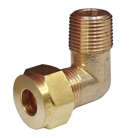 AG Gas Male Elbow Coupling (1/2" Copper to 1/2" BSP Tapered) - PROTEUS MARINE STORE