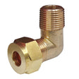 AG Gas Male Elbow Coupling (3/8" Copper to 3/8" BSP Tapered) - PROTEUS MARINE STORE