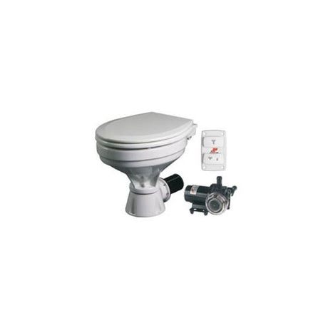 Johnson Aqua-T Comfort Toilet 12V Sea Water Flush - PROTEUS MARINE STORE