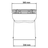 Ocean Luxury Standard Soft Close Toilet 12V - PROTEUS MARINE STORE