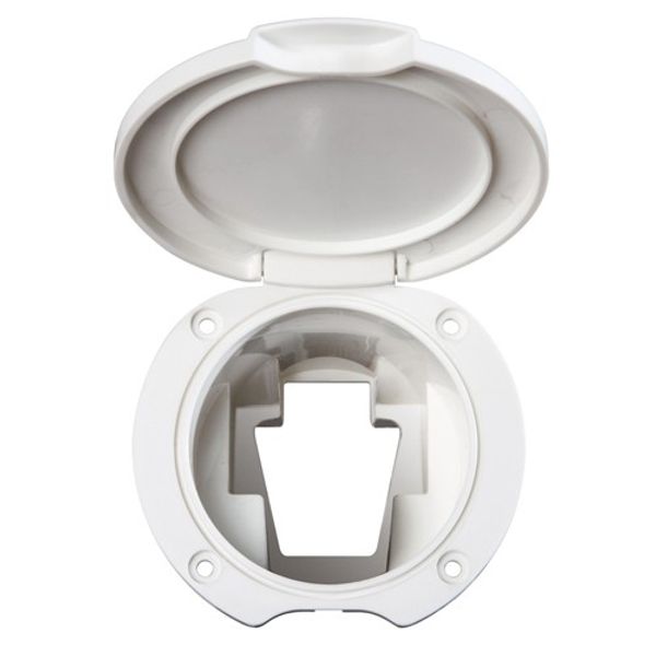 Can Shower Housing Only Universal White Plastic - PROTEUS MARINE STORE