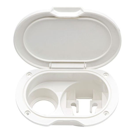 Can Plastic Housing Only for Shower & Mixer Tap White - PROTEUS MARINE STORE