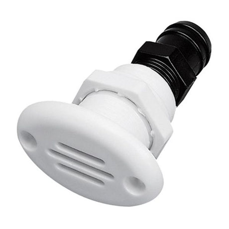 Can Oval White Plastic Tank Vent 25mm Hose - PROTEUS MARINE STORE