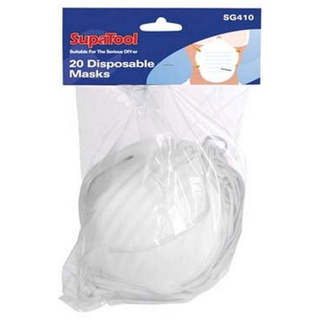 Supatool Dust Mask 20 Pack - PROTEUS MARINE STORE