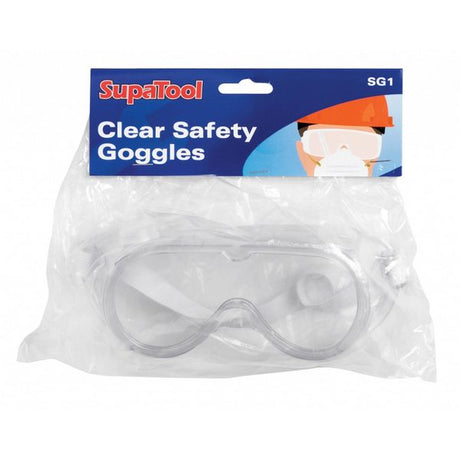 SupaTool Clear Safety Goggles (364566) - PROTEUS MARINE STORE