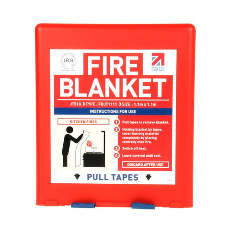 AG Fire Blanket 1.1 Sq/M Red Jac Pack - PROTEUS MARINE STORE