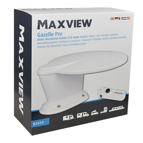 Maxview Gazelle Pro Omni Directional Aerial 12/24V (TV, FM, DAB) - PROTEUS MARINE STORE