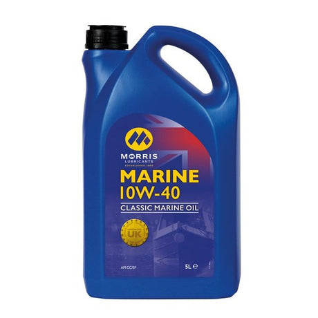 Morris Marine SAE 10W/40 Multigrade Oil 5 Litre (Each) - PROTEUS MARINE STORE