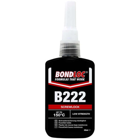 Bondloc B222 Threadlocking Screwlock Adhesive (Purple / 50ml) - PROTEUS MARINE STORE