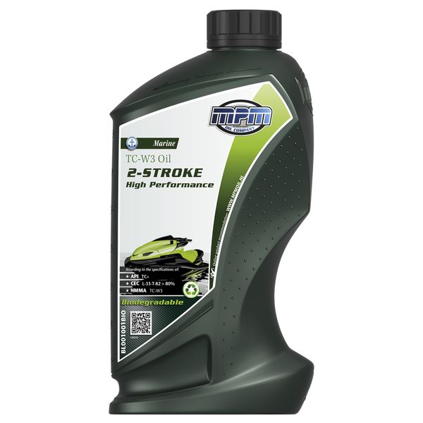 MPM Marine TC-W3 2-Stroke High Performance Biodegradable Oil 1 Litre - PROTEUS MARINE STORE