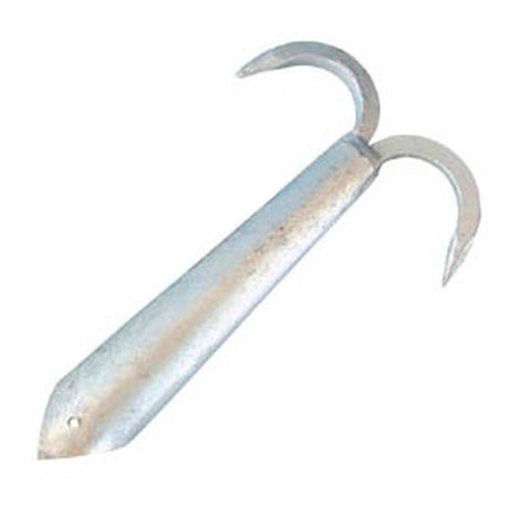 AG Galvanised Steel Boat Hook Double (203mm L / 38mm ID) - PROTEUS MARINE STORE