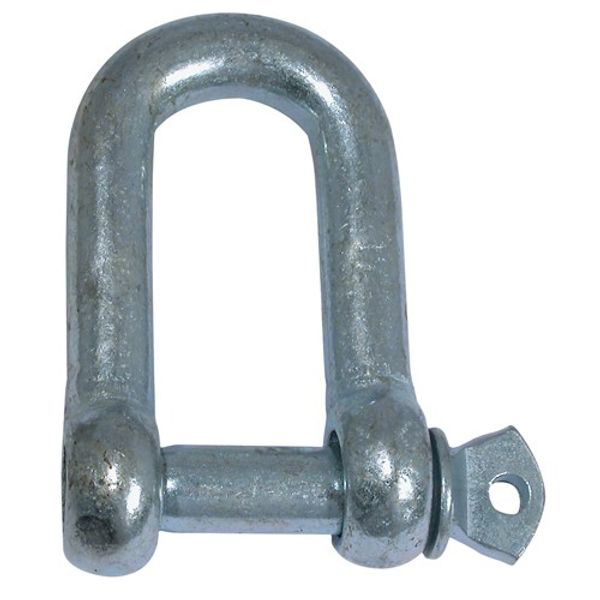 AG Galvanised D Shackle 5mm (3/16") (Each) - PROTEUS MARINE STORE