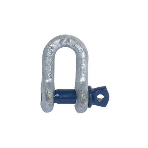 AG Galvanised Load Rated D Shackle 1/2" - PROTEUS MARINE STORE