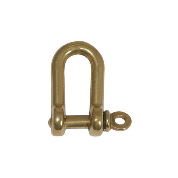 AG D Shackle Brass Pin 6mm x 12mm ID - PROTEUS MARINE STORE