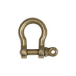 AG Bow Shackle Brass Pin 4mm x 10mm ID - PROTEUS MARINE STORE