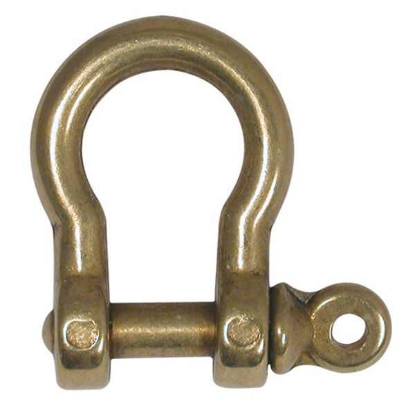 AG Bow Shackle Brass Pin 5mm x 14mm ID - PROTEUS MARINE STORE