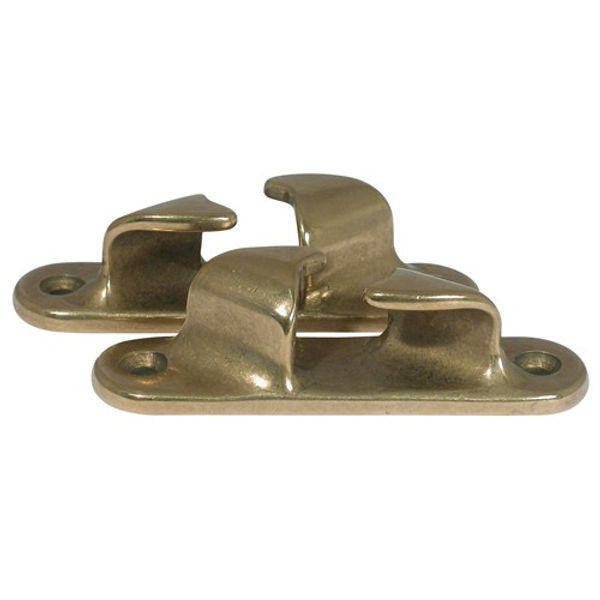 AG Fairleads Right & Left Hand Brass 110mm Long (Pair) - PROTEUS MARINE STORE