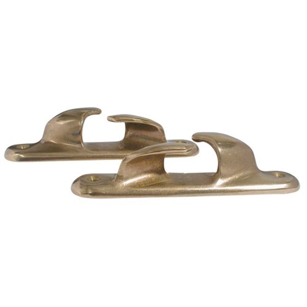 AG Fairleads Right & Left Hand Brass 205mm Long (Pair) - PROTEUS MARINE STORE