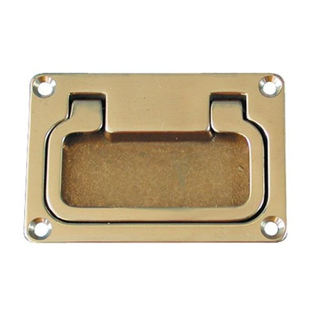 AG Lifting Drawer Handle Brass 92 x 63mm - PROTEUS MARINE STORE