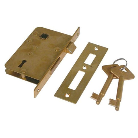 AG Key Door Mortise Lock Right Hand Brass - PROTEUS MARINE STORE