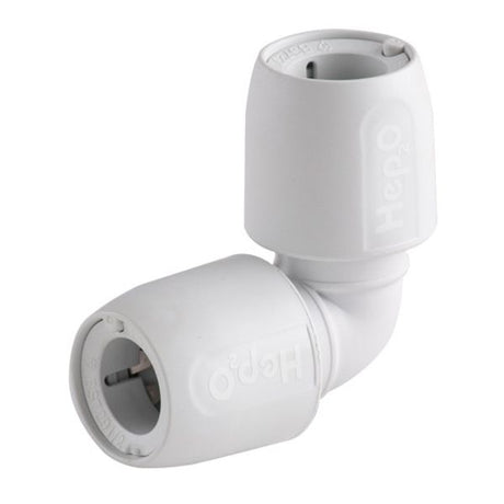 Hep2O HD5/15 15mm Elbow White Packaged - PROTEUS MARINE STORE
