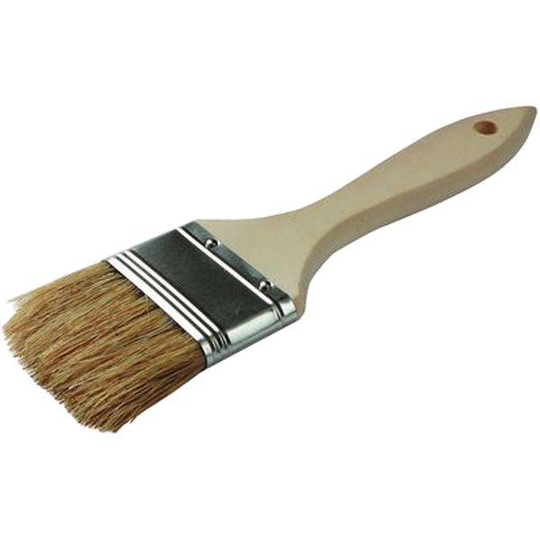 AG 1/2" Bristle Brush with White Wood Handle - PROTEUS MARINE STORE